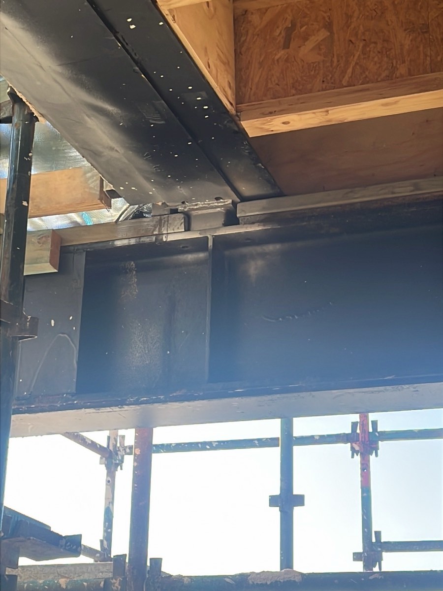 Stiffener beam, recorded during a frame inspection in Gledswood Hills