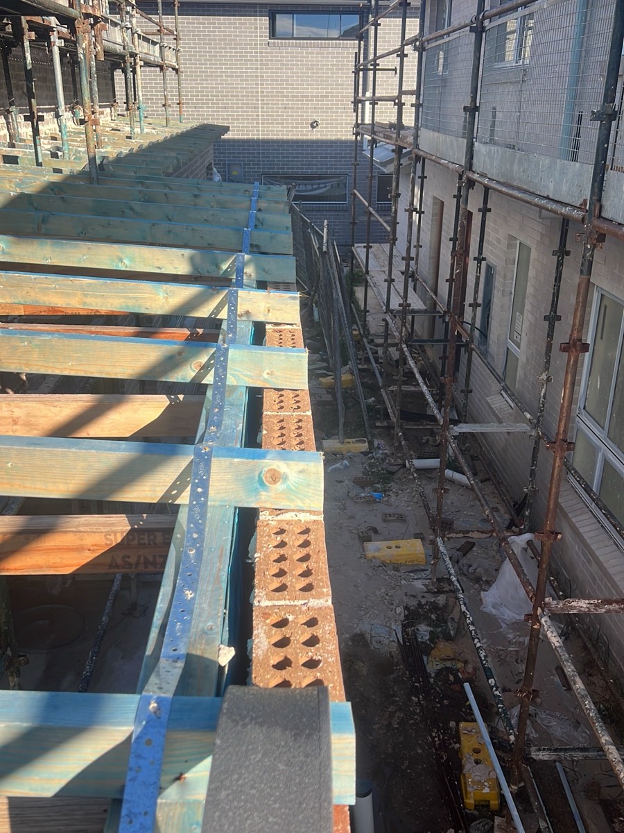 Support to roof framing, recorded during a frame inspection in Gledswood Hills